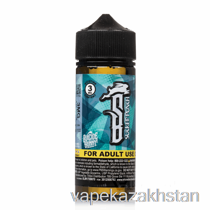 Vape Kazakhstan Sucker Punch - Suicide Bunny - 120mL 0mg